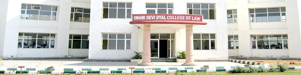 Swami Devi Dyal College of Law - [SDDCL]