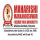 Maharishi Markandeshwar Deemed to be University (MMDU), Mullana ...