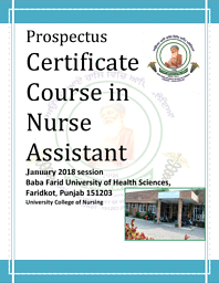 Certificate Course in Nursing Assistant