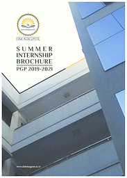 Summer Internship Brochure